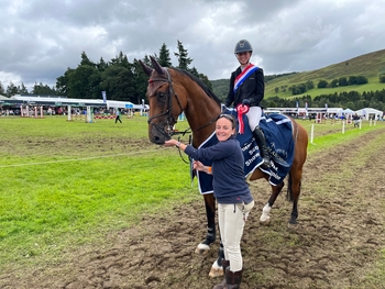 Charley Hamilton & Horatio Van Ter Hulst win the Scottish Branch North West Championship at The Defender Blair Castle Horse Trials 2023. Charley Hamilton & Horatio Van Ter Hulst win the Scottish Branch North West Championship at The Defender Blair Castle Horse Trials 2023.